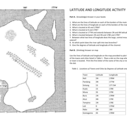 Lab activity latitude and longitude answer key