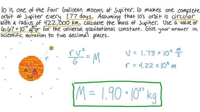 Determine the mass of jupiter using the data for io